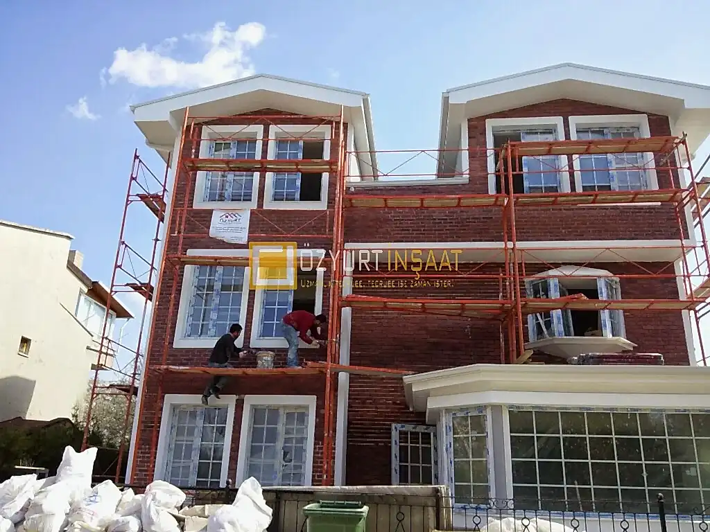 gölbaşı villa ingiliz sitili dekoratif taş kaplama ve mantolama